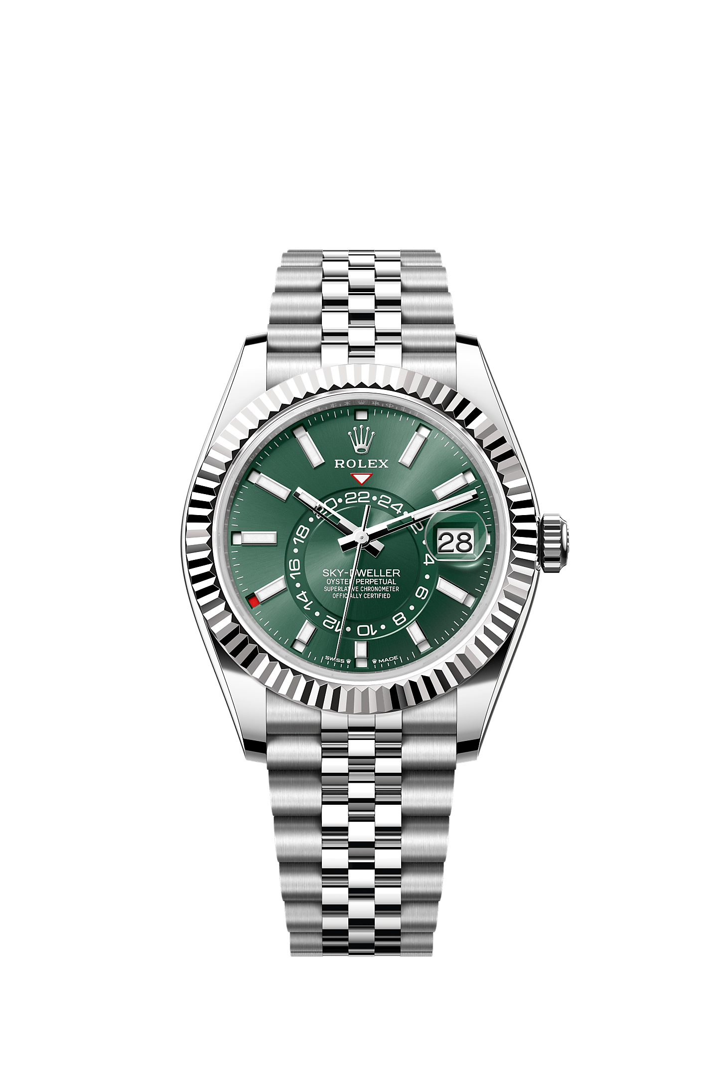 ROLEX SKY-DWELLER 42MM GREEN DIAL JUBILEE BRACELET 336934 – NEW 2025 / 2026