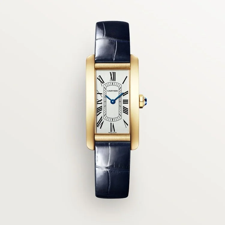 CARTIER TANK AMERICAINE 18K YELLOW GOLD WGTA0356