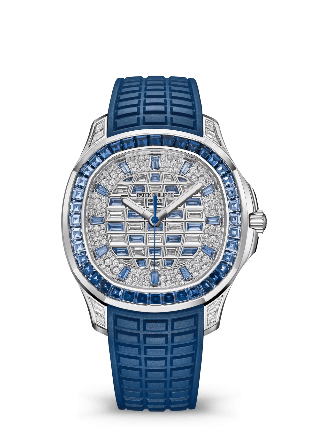 PATEK PHILIPPE AQUANAUT LUCE HAUTE JOAILLERIE WHITE GOLD DIAMOND & SAPPHIRE DIAL - 5268/461G-001