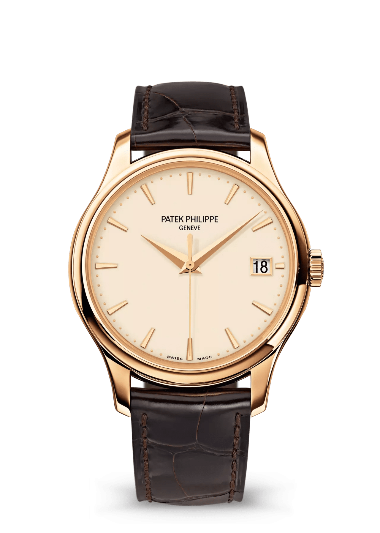 PATEK PHILIPPE CALATRAVA 18K ROSE GOLD 39MM CREAM DIAL - 5227R-001