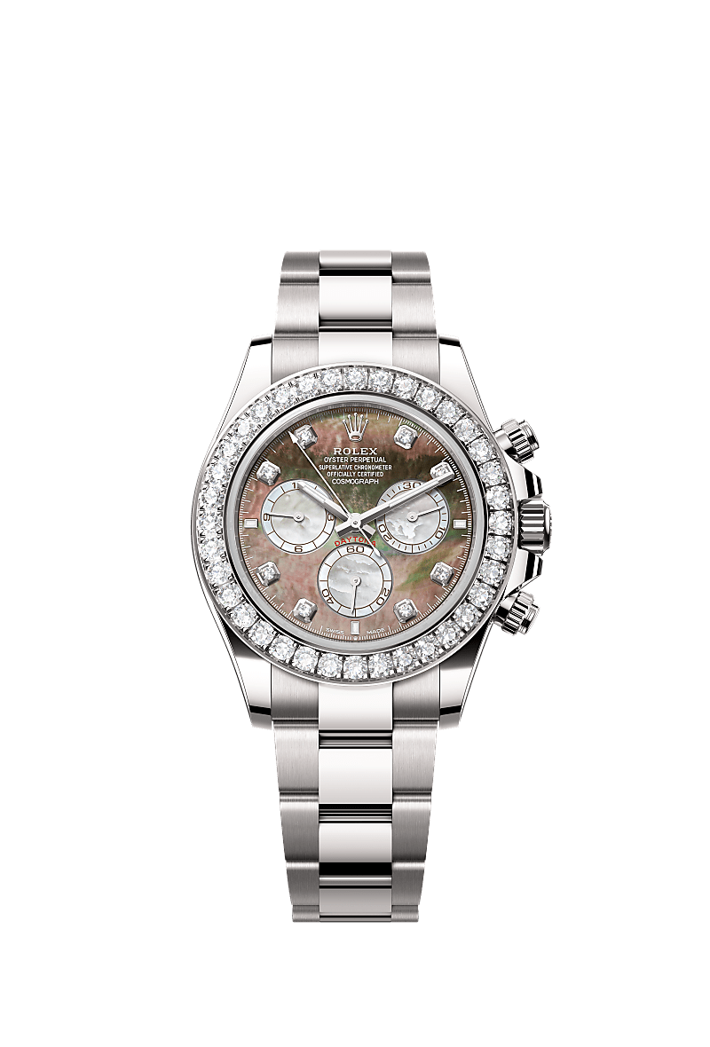 ROLEX COSMOGRAPH DAYTONA 40MM WHITE GOLD MOTHER OF PEARL DIAL DIAMOND BEZEL 126579RBR – NEW 2025 / 2026
