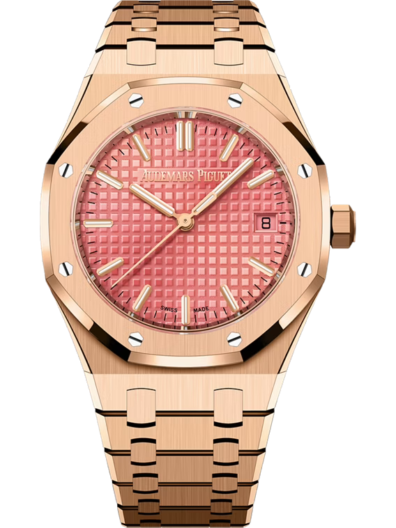 AUDEMARS PIGUET ROYAL OAK SELFWINDING 34MM 18-CARAT PINK GOLD