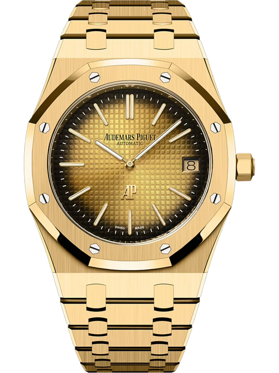 AUDEMARS PIGUET ROYAL OAK “JUMBO” EXTRA-THIN 39MM 18-CARAT YELLOW GOLD