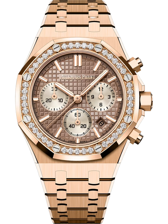 AUDEMARS PIGUET ROYAL OAK SELFWINDING CHRONOGRAPH 38MM 18-CARAT PINK GOLD