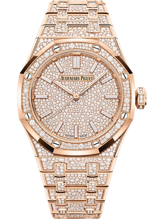 AUDEMARS PIGUET ROYAL OAK SELFWINDING 37MM 18-CARAT PINK GOLD