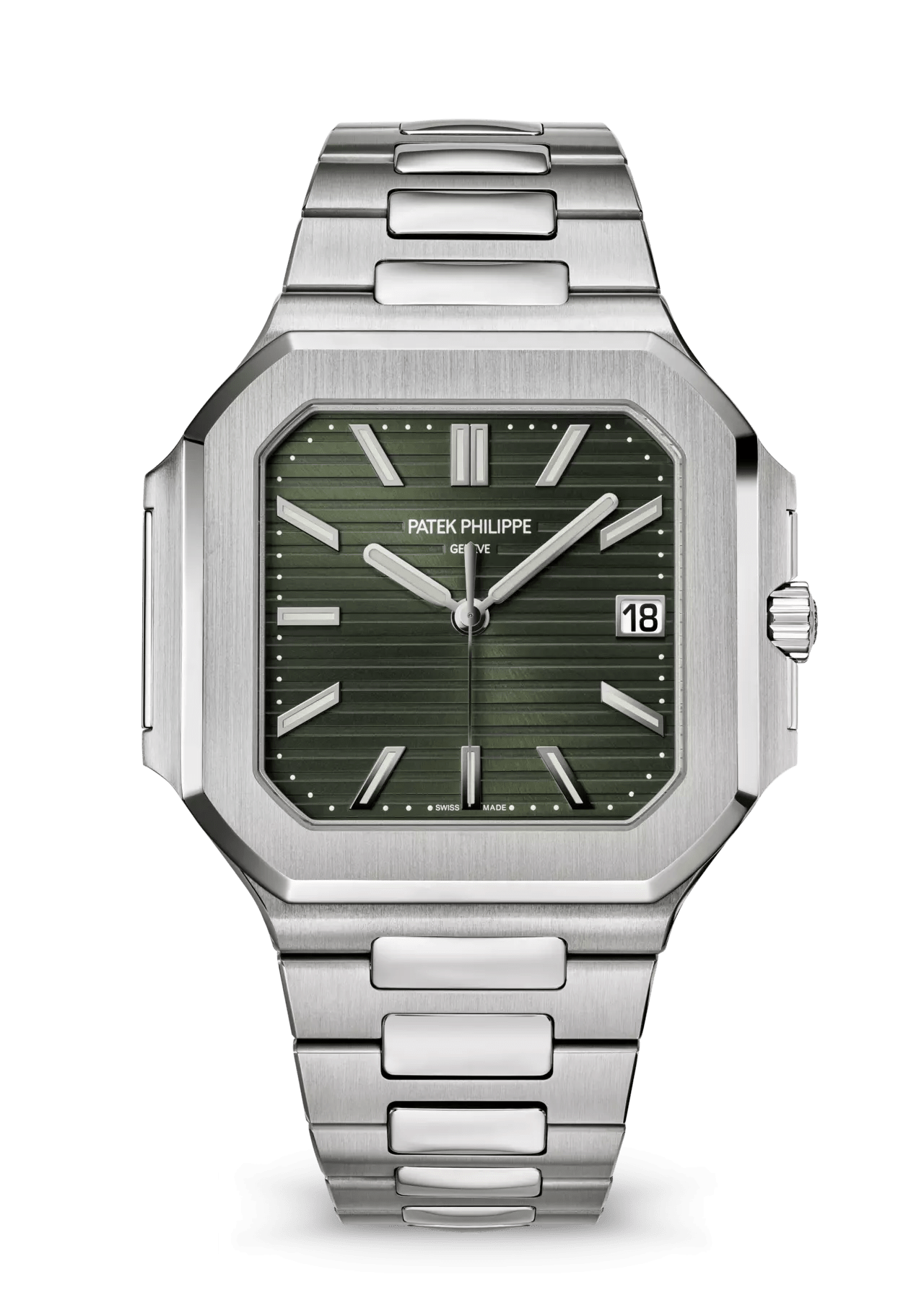 PATEK PHILIPPE CUBITUS 45MM STEEL OLIVE GREEN DIAL – 5821/1A-001