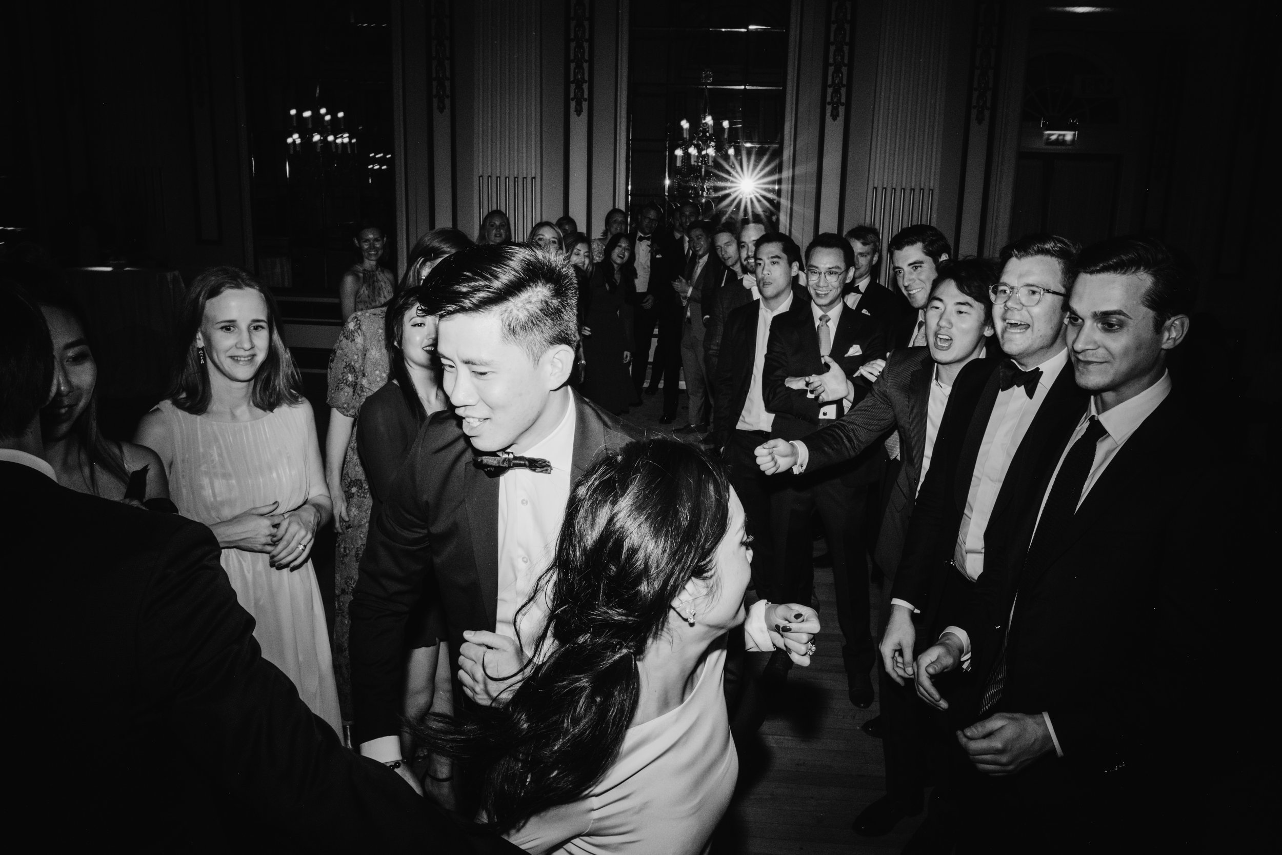 Ceilidh dancing in the Gleneagles ballroom