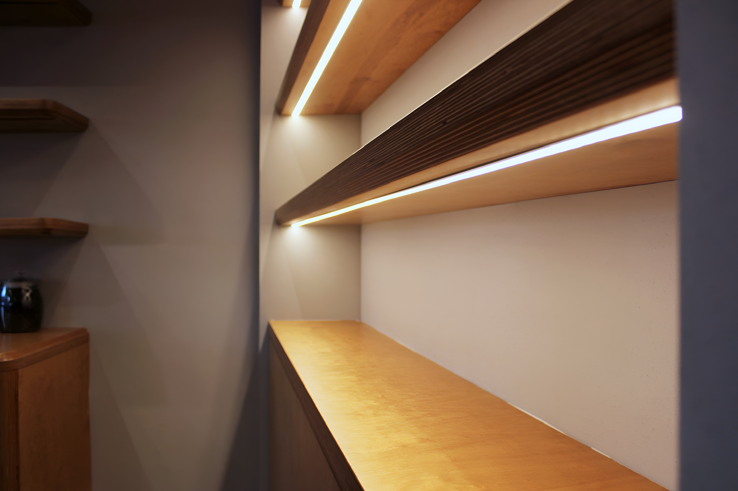 An image of the shelves