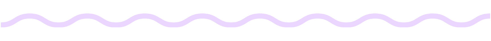 Lavender wavy line as a divider for the website for Strong Roots OT in south NJ and Philadelphia.