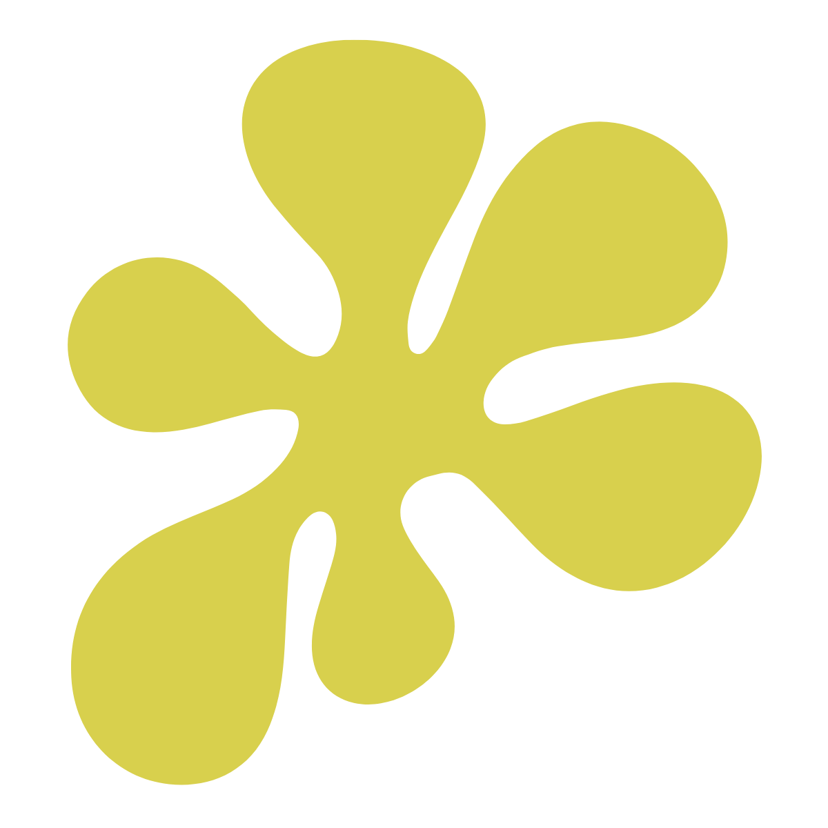 Light green abstract plant shape to represent Strong Roots OT where we provide maternal health & pediatric occupational therapy services for women & kids in south New Jersey & Philadelphia.