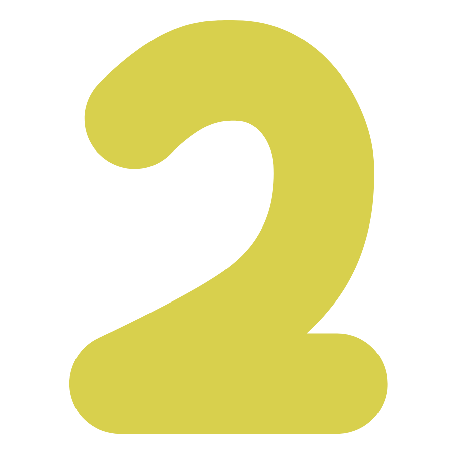 A light green number 2 for the second step in how to get started. The second step is to schedule your evaluation with Strong Roots OT in your own home in south NJ or Philadelphia.