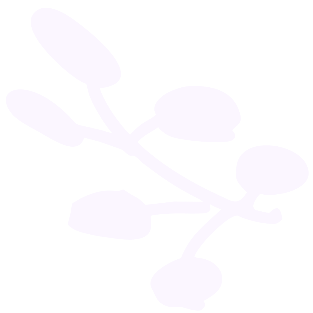 Light purple silhouette of a small branch with multiple oval-shaped leaves to represent Strong Roots OT, an occupational therapy clinic in south New Jersey & Philadelphia that specializes in maternal health and pediatrics.