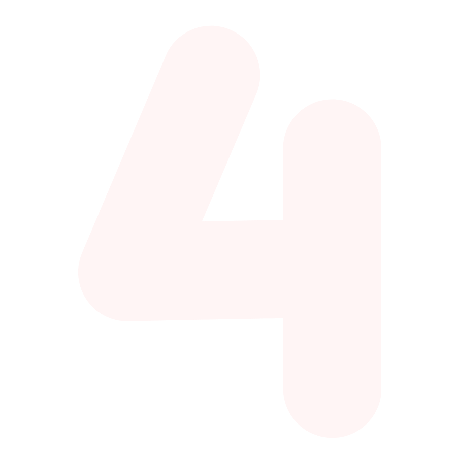 Light pink number 4 for the fourth step in how to get started. The fourth step is to start seeing a difference in yourself or your child with the therapeutic activities, routines, habits, and more that Strong Roots OT helps you implement.