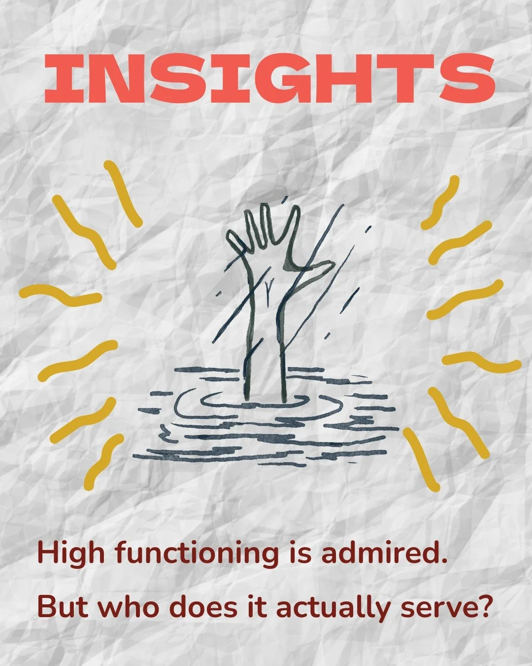 High functioning is admired. It's almost something to aspire to. But who does it serve?

You can meet deadlines, show up for others, and perform well day to day and still internally feel overwhelmed, emotionally exhausted, and disconnected from yours