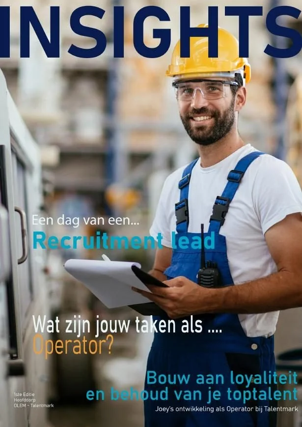 Talentmark — INSIGHTS magazine, cover · concept & opmaak