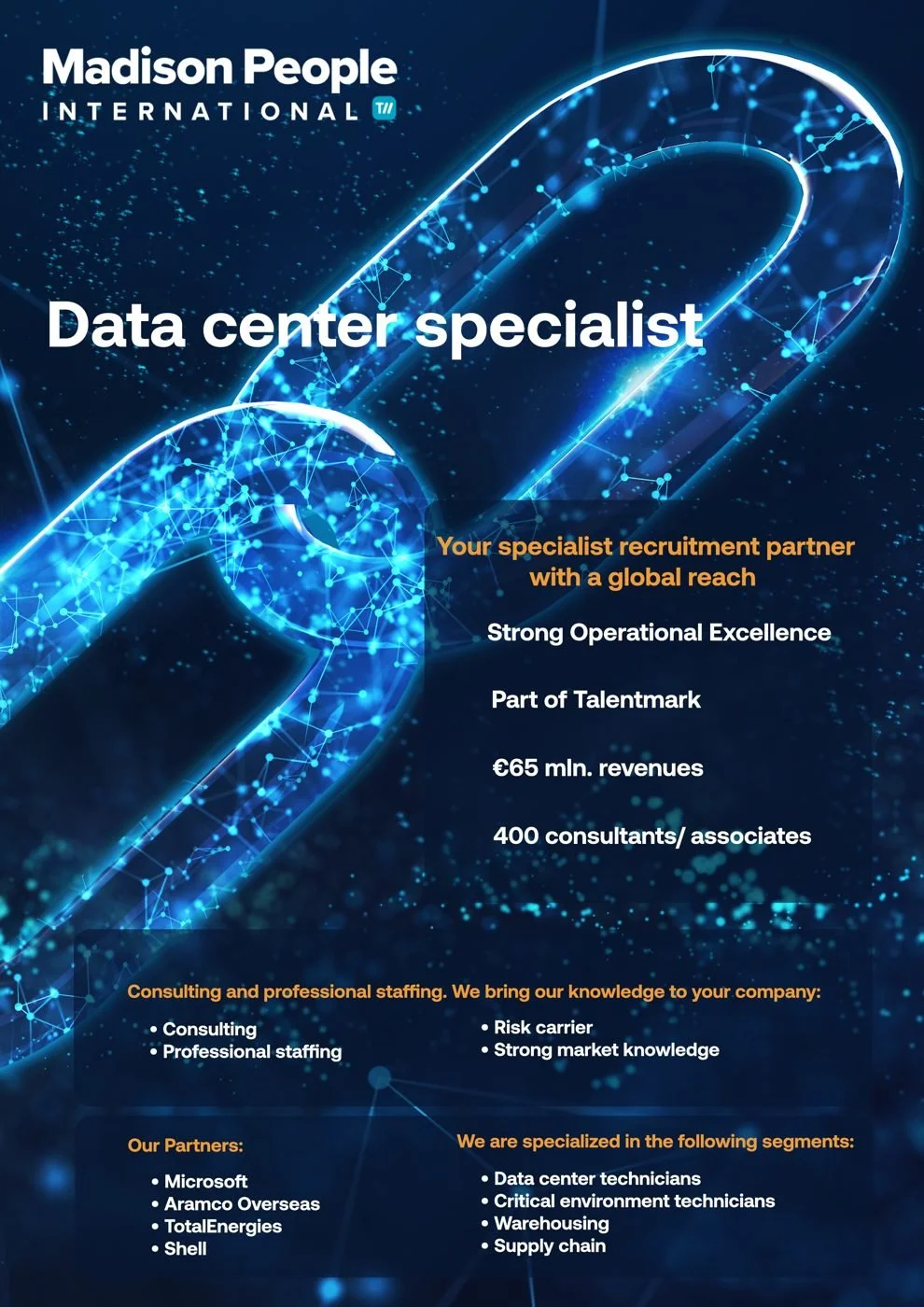 Madison People — corporate vacature flyer Data Center Specialist