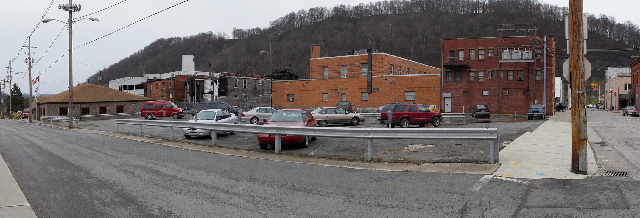 Existing conditions prior to the construction of  Williamson WVDHHR Office Building project in Williamson, West Virginia