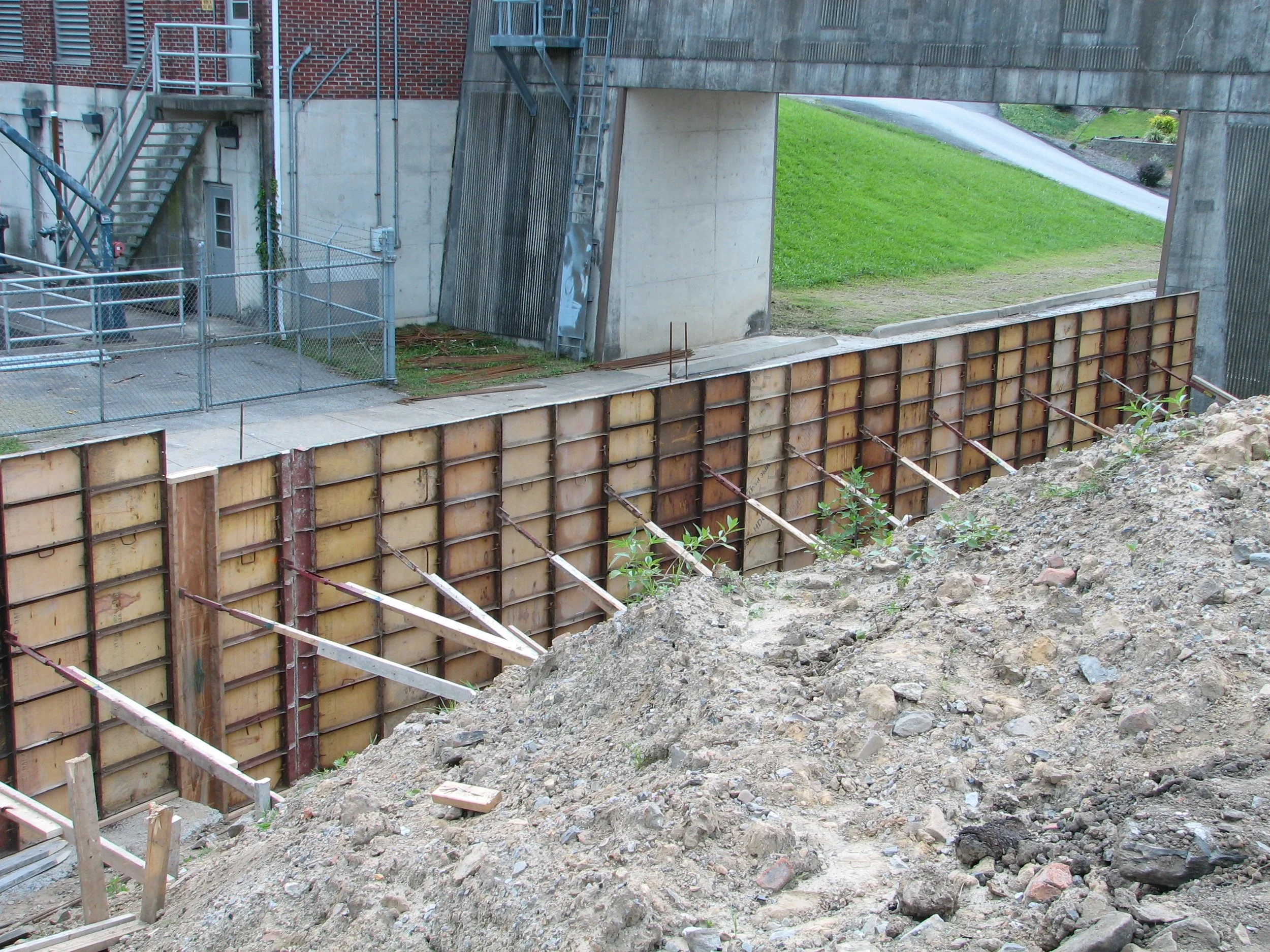 Construction activities during the Williamson WVDHHR Office Building project in Williamson, West Virginia