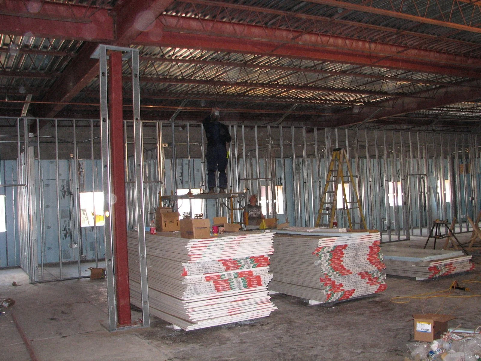Construction activities during the Williamson WVDHHR Office Building project in Williamson, West Virginia