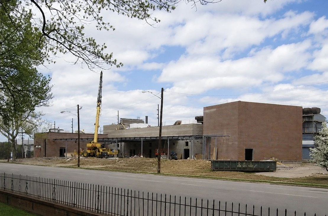 Arthur Weisberg Family Applied Engineering Laboratories at Marshall University during construction in Huntington, West Virginia. Adkins Construction Group portfolio project with estimating and project management experience.