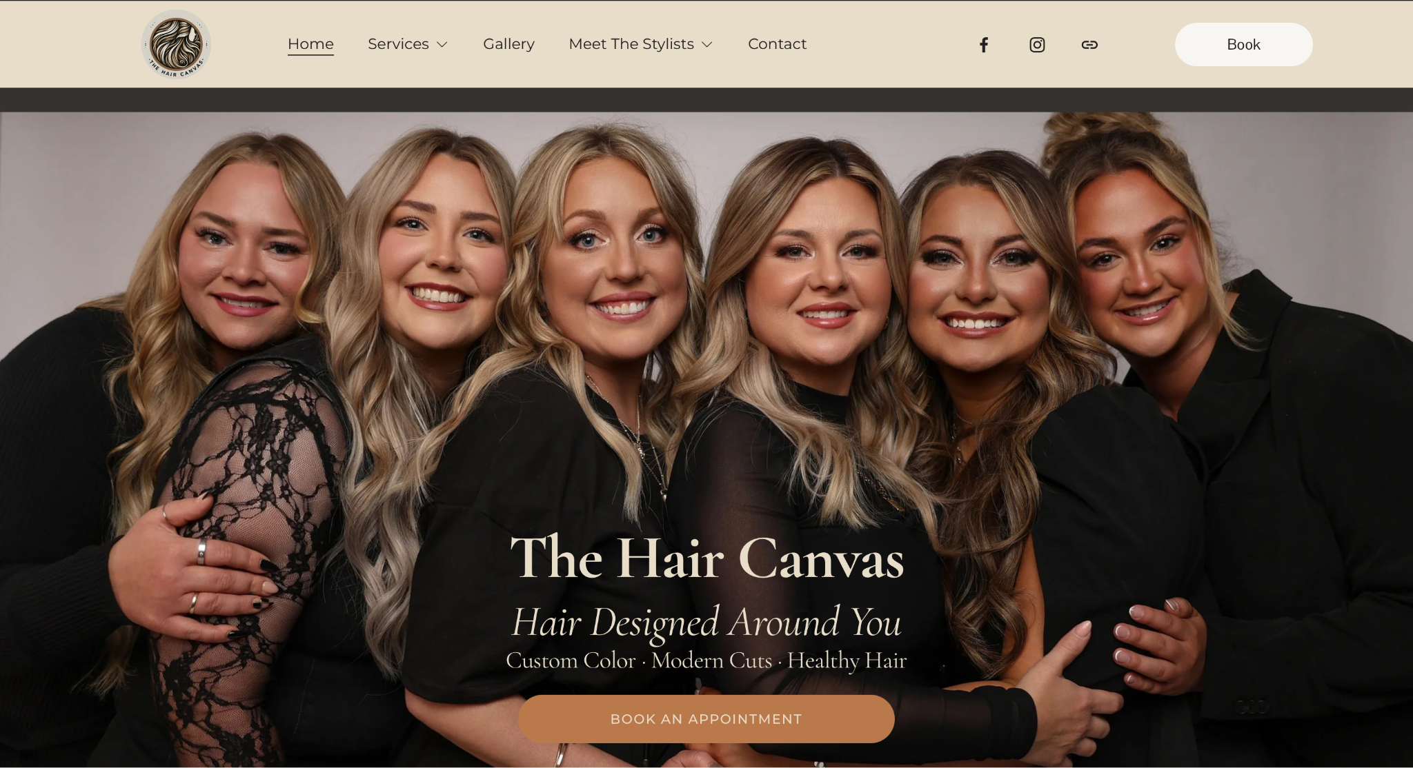 The Hair Canvas website development case study