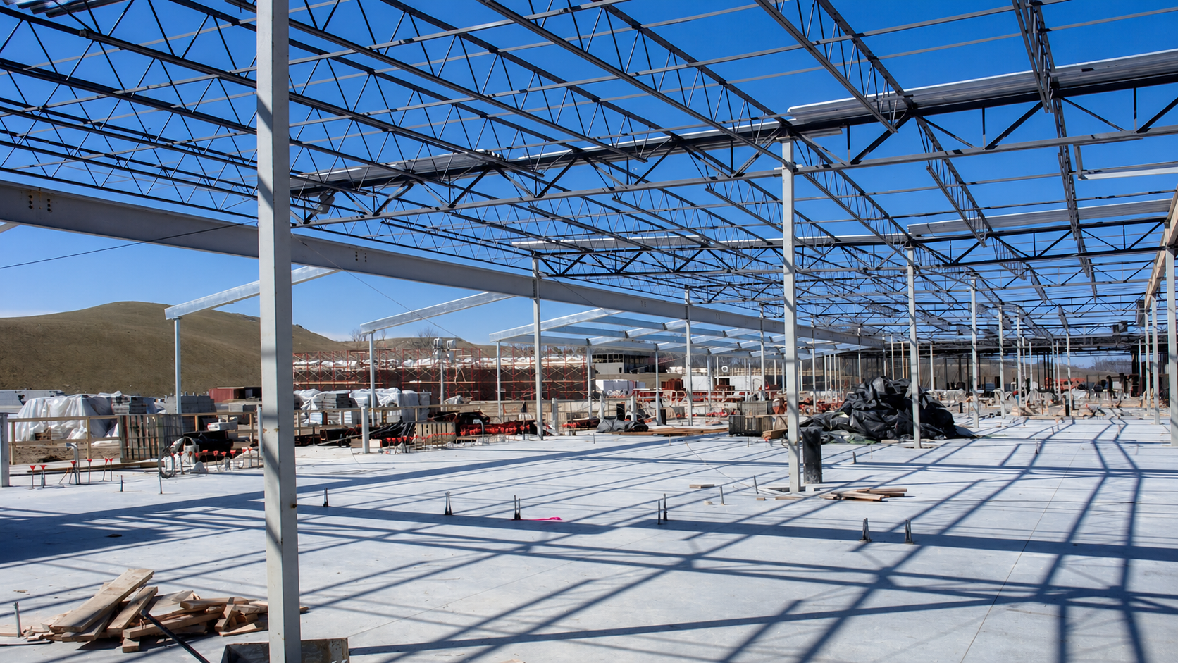 USP Big Sandy Construction Progress Snapshot - Structural Steel Building 5 - March 14, 2001