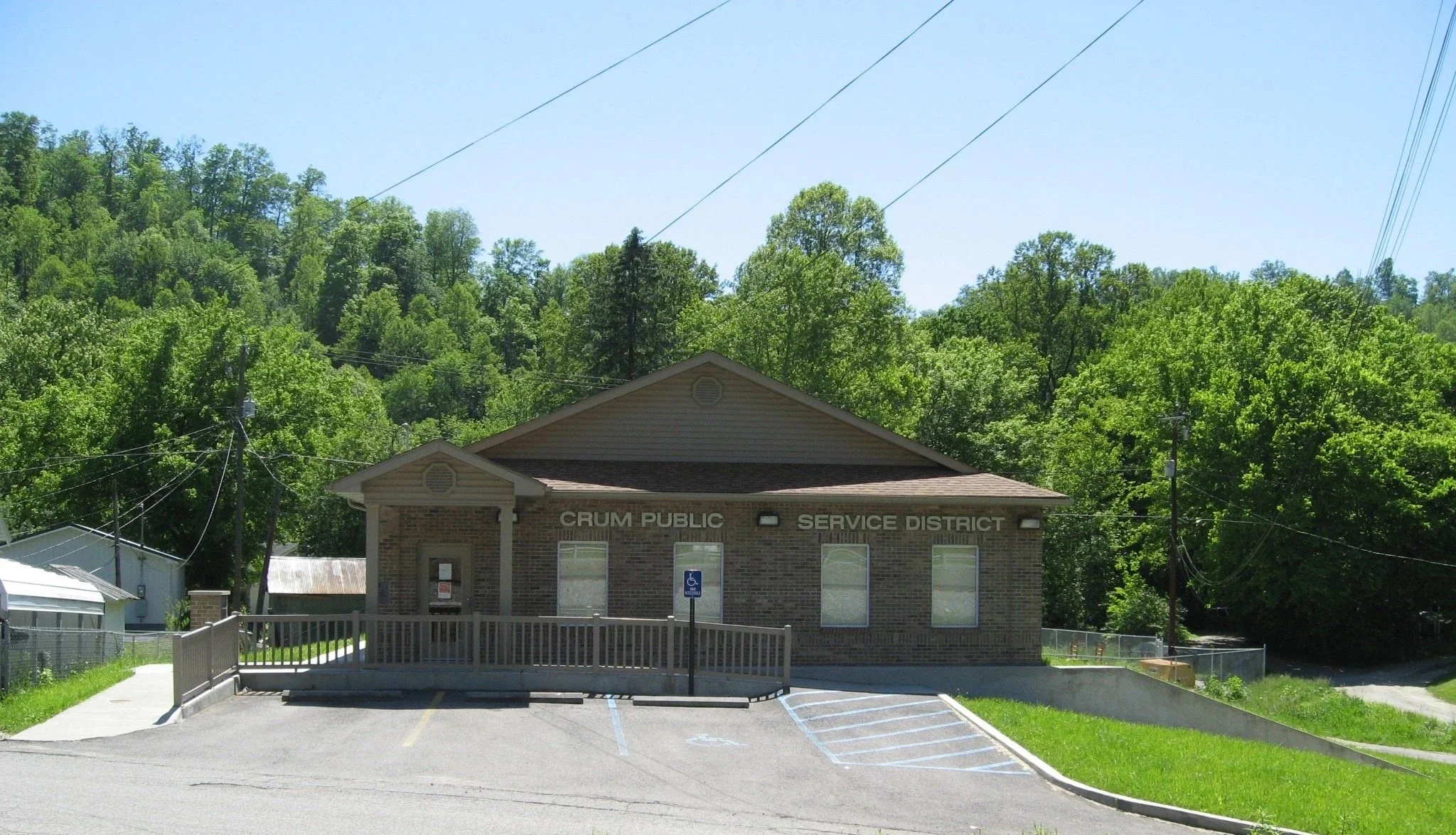 Exterior view of Crum Public Service District project in Crum, WV