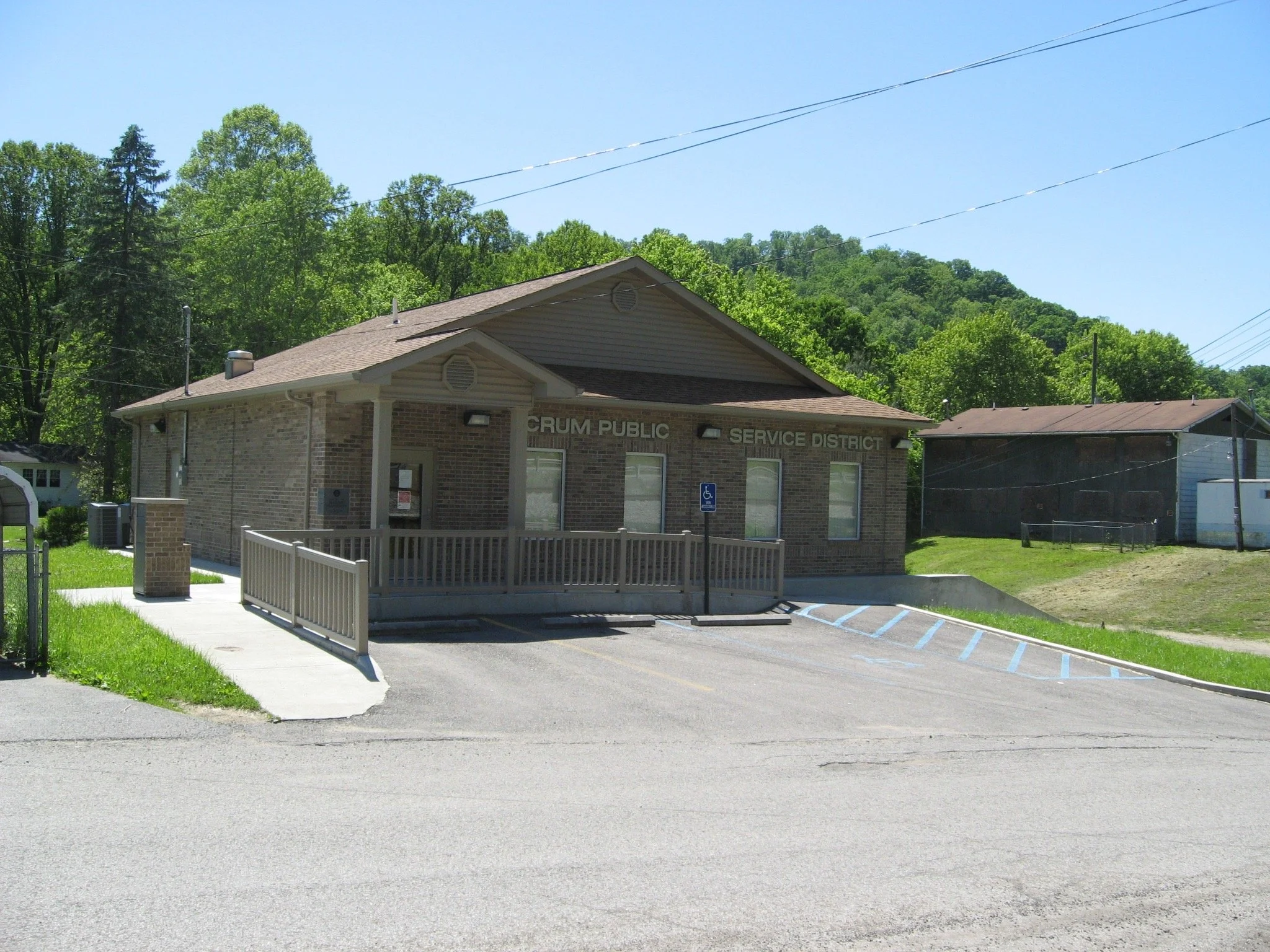 Exterior view of Crum Public Service District project in Crum, WV