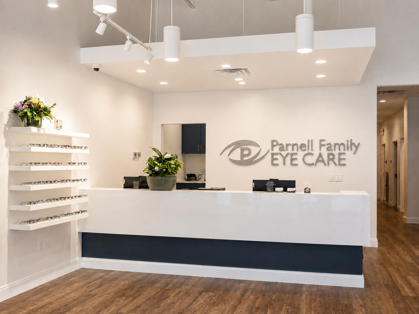 Reception Desk - Parnell Family Eye Care