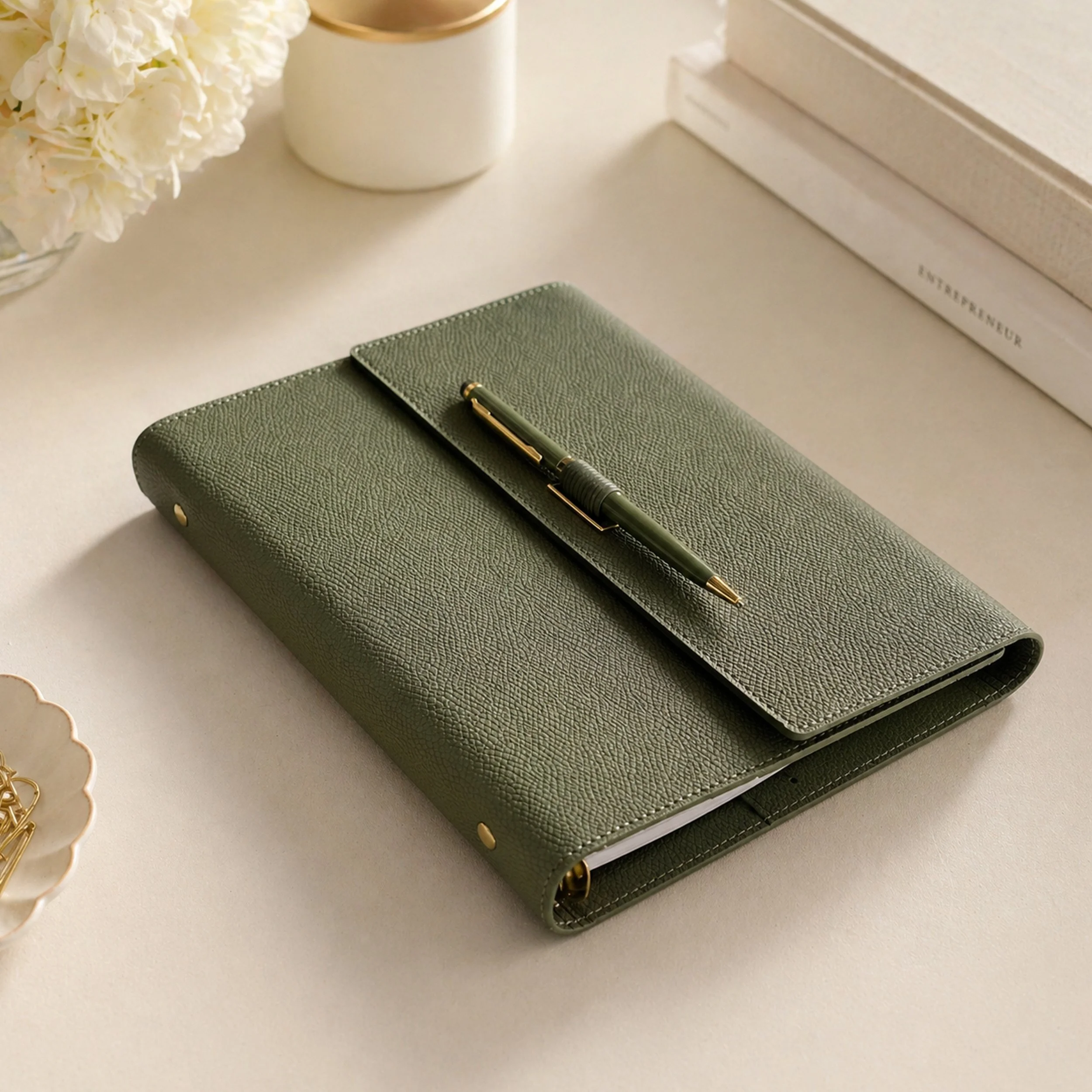 Monogrammed A5 Planner set