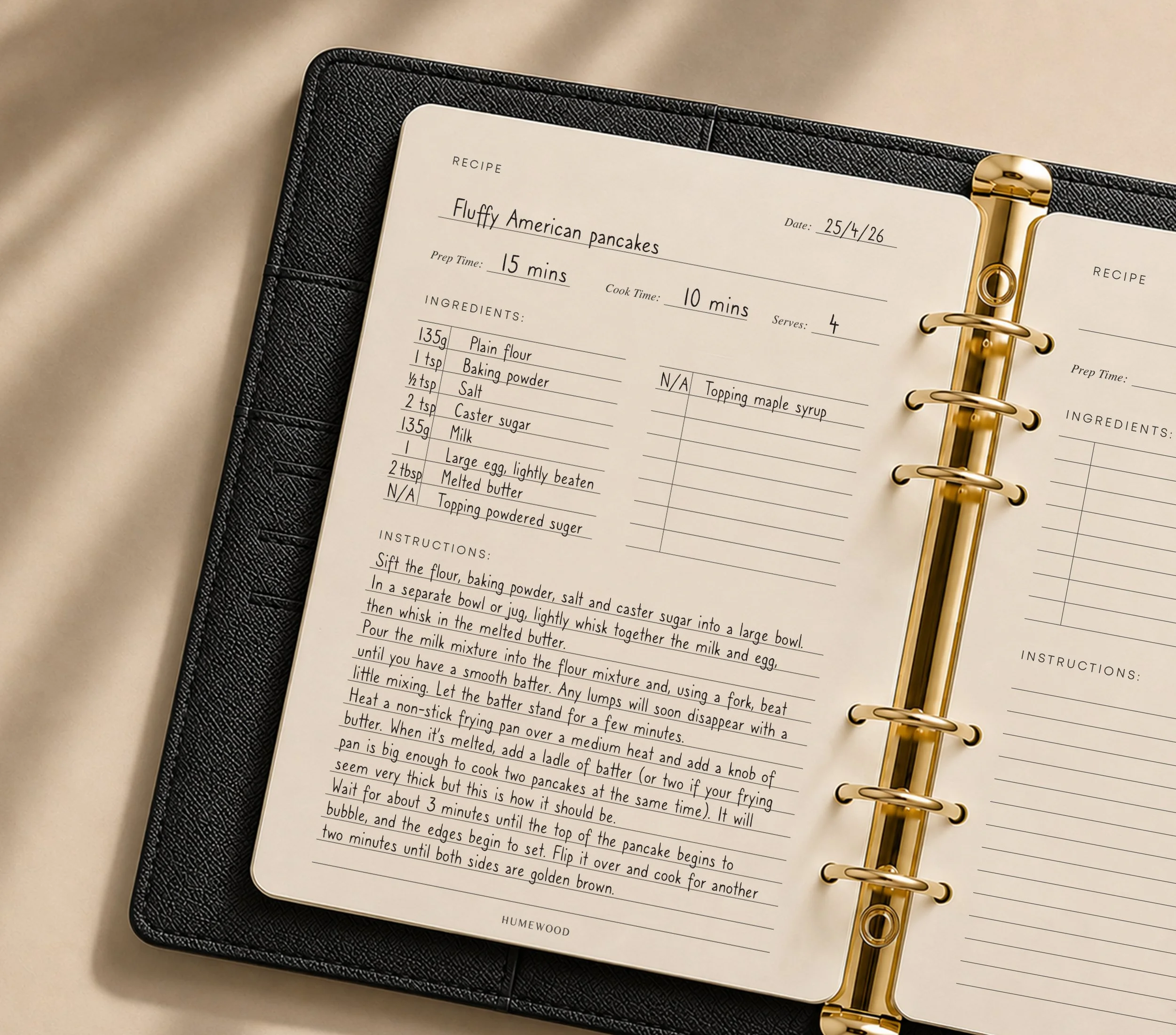 humewood a5 insert open page mockup 1 RECEPIE MOCKUP 2.jpg