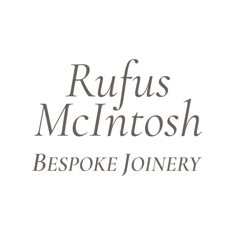 Logo for Rufus McIntosh Bespoke Joinery on a white background.