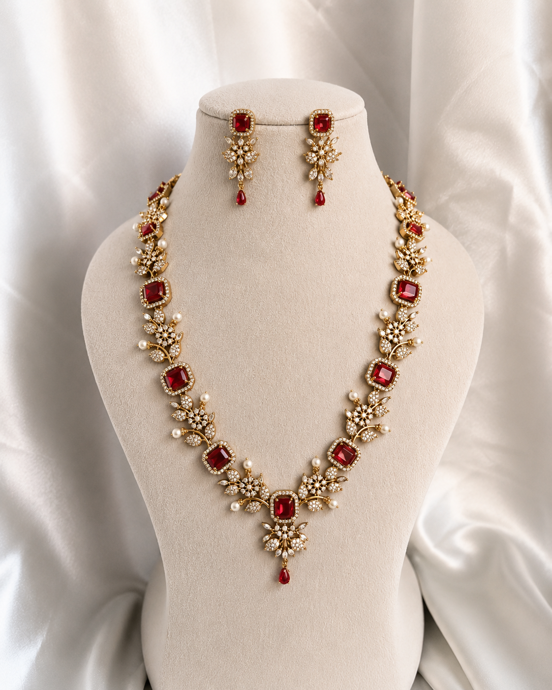 Red - AD/Victorian Flower Design Haram