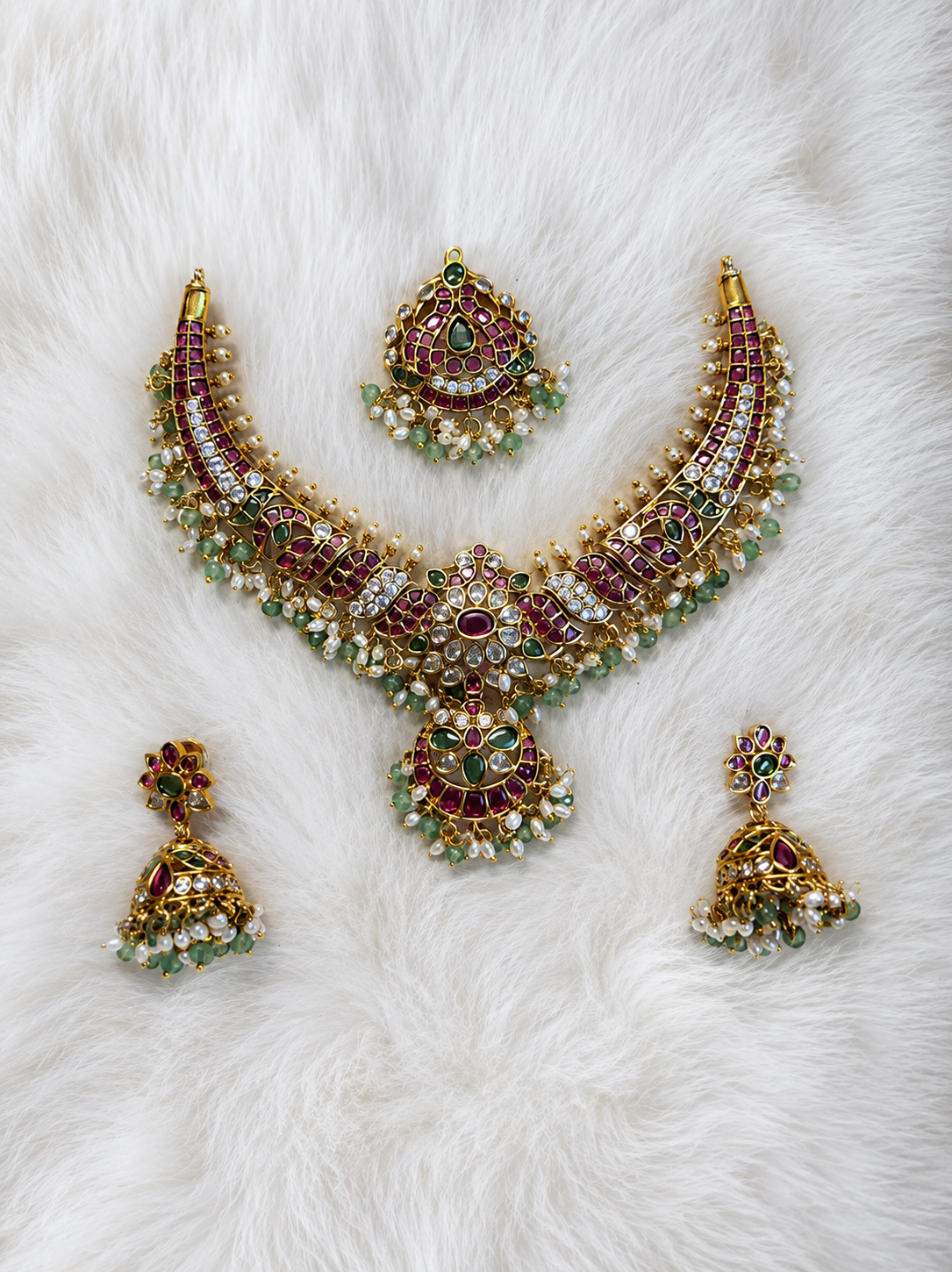 Kemp Jadau Kundan 2in1 pendant