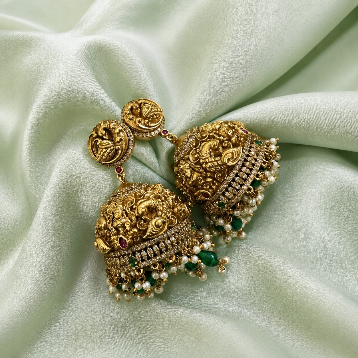 Peacock Shaped Jhumka
