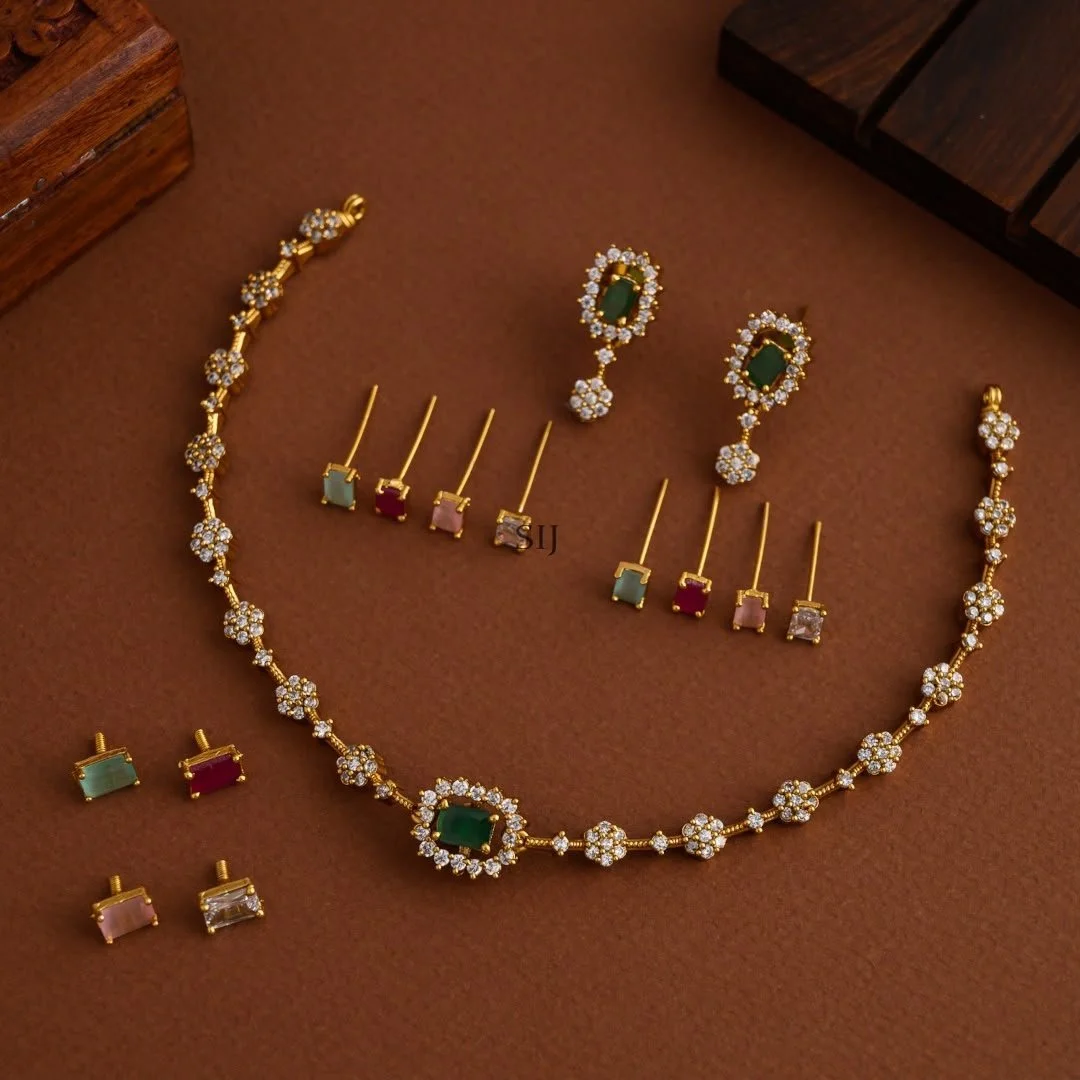 Inter Color Changeable Necklace set