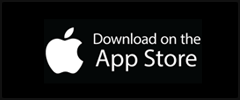 Apple logo and text 'Download on the App Store' on a black background