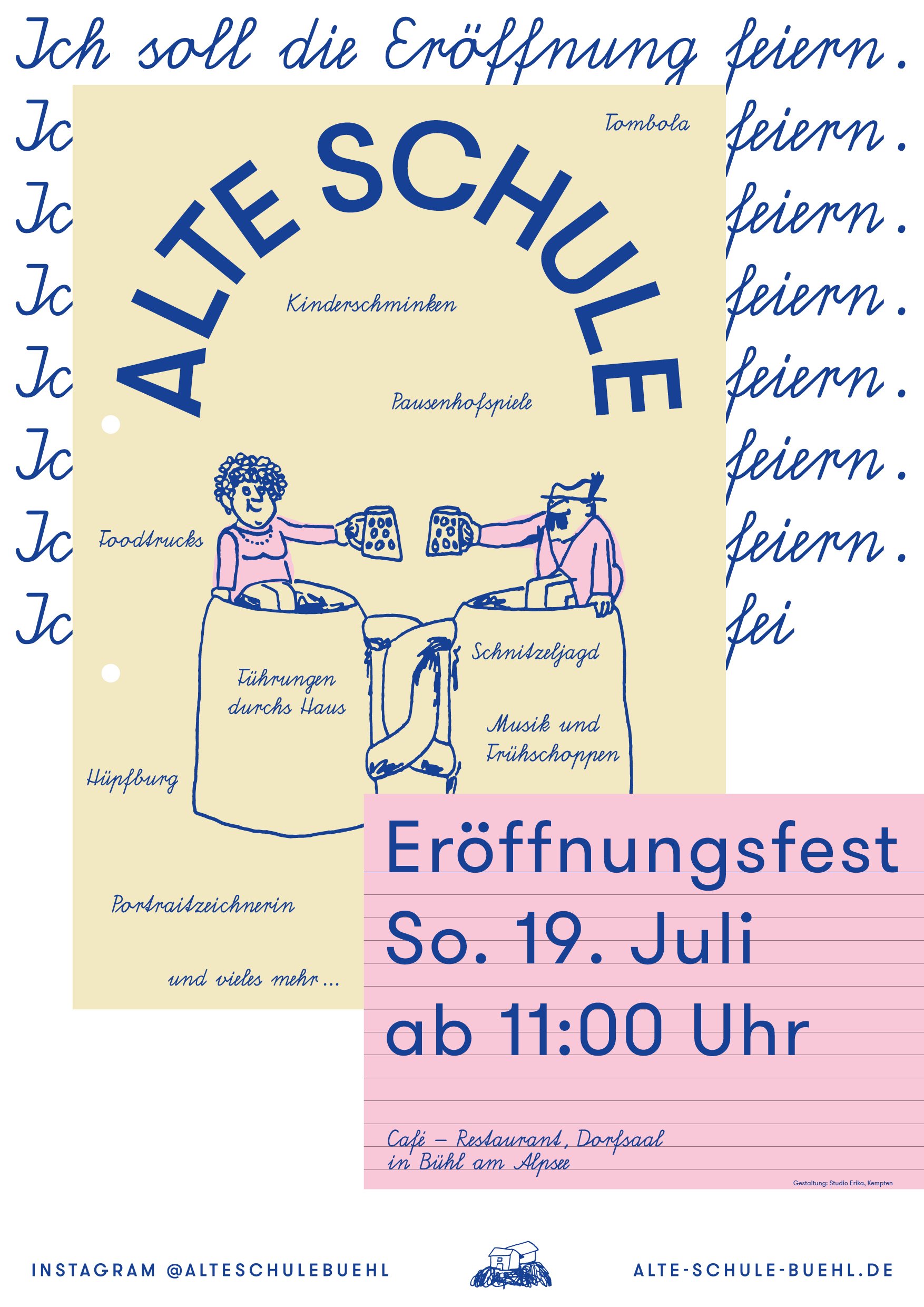 Plakat zur Eröffnungsfeier am 19. Juli 2026