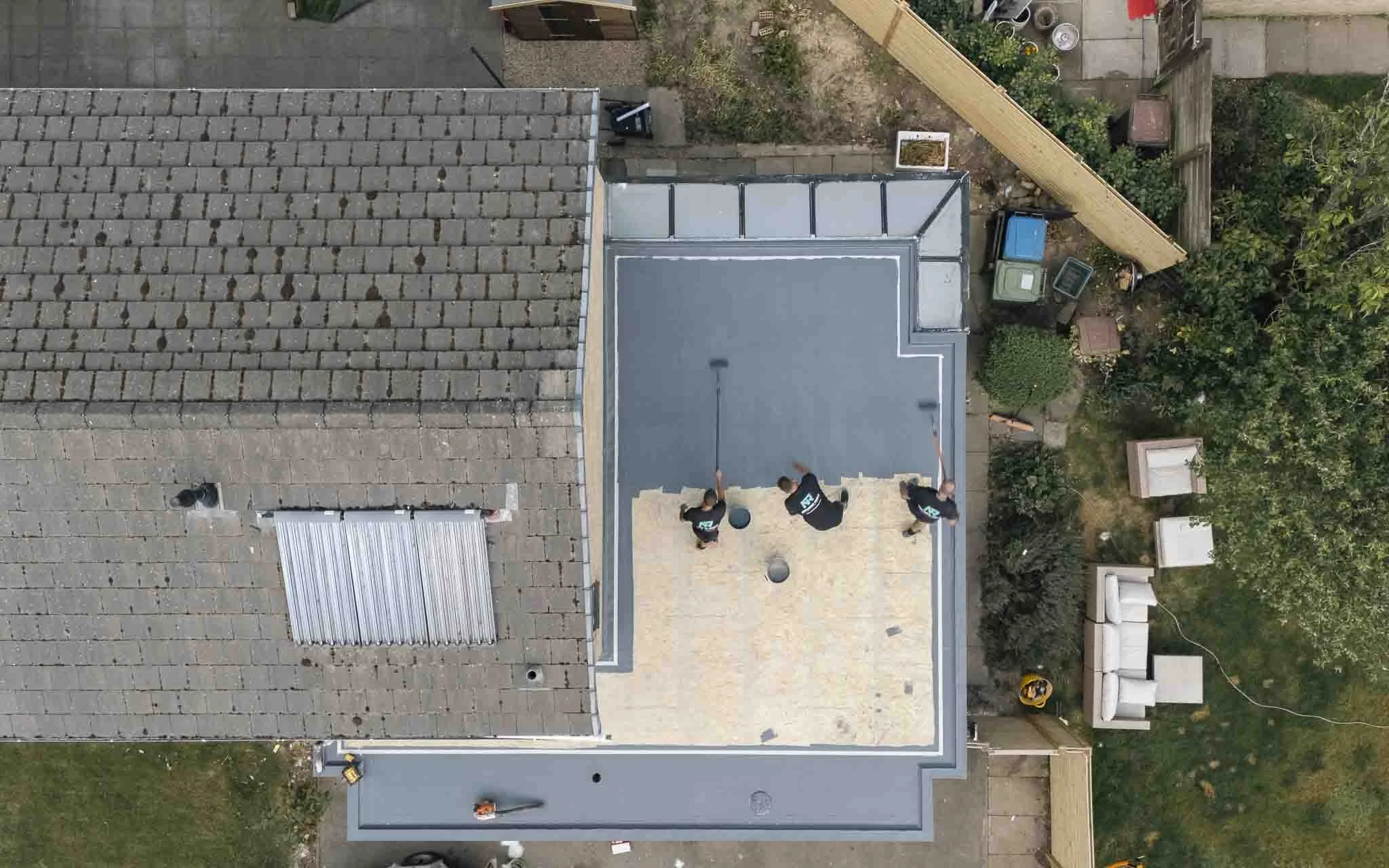 Commercial drone Photography for Roofing company