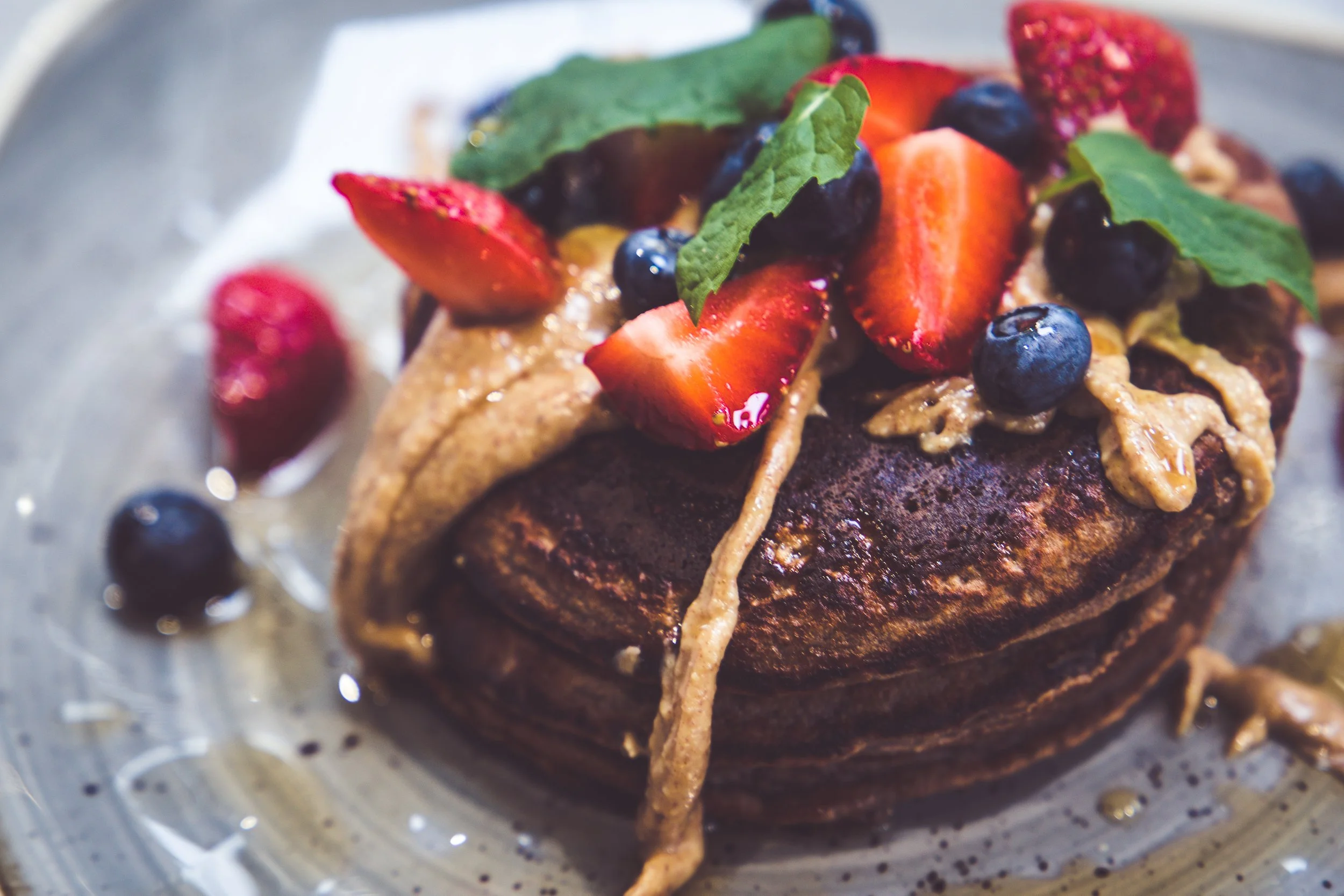 Food & Drink photography for healthy foods, restaurant based in Durham, North East England, protein pancakes