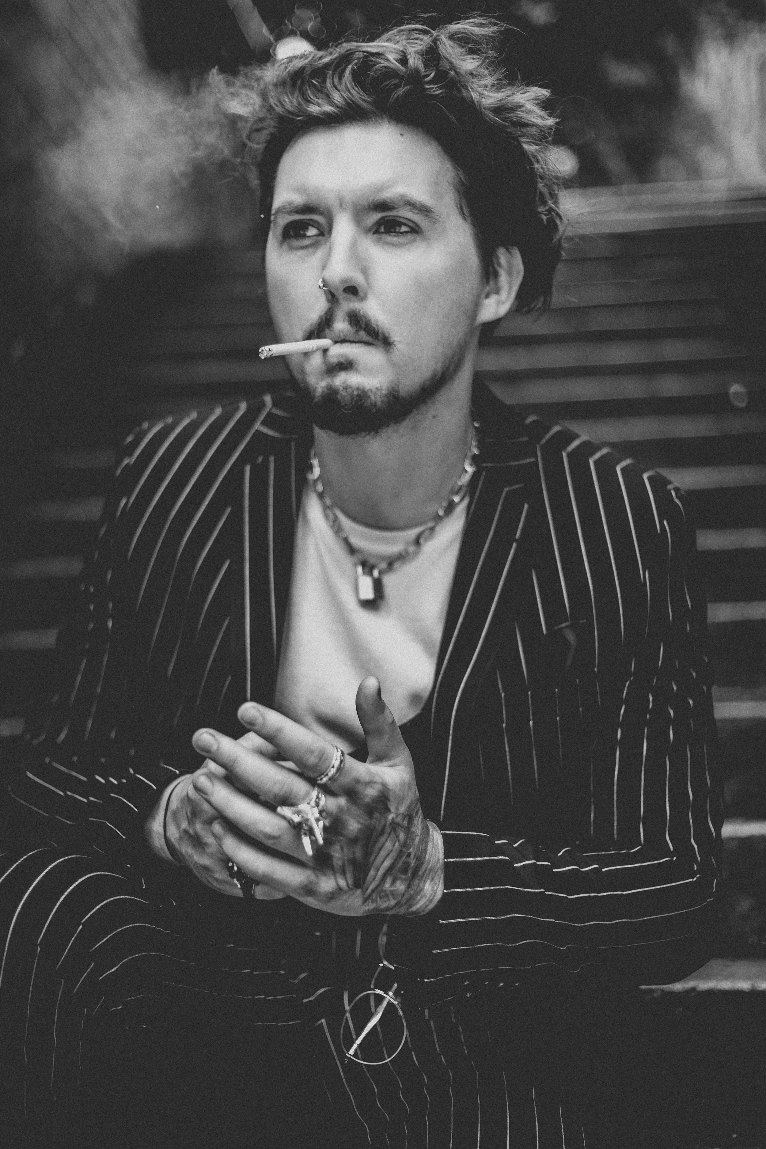 Newcastle city centre fashion, editorial photoshoot with Connor Pattison