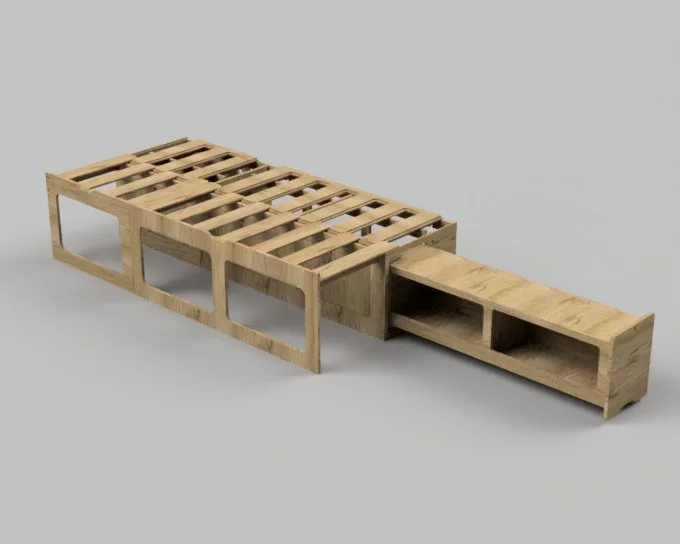 Sliding Campervan Bed
