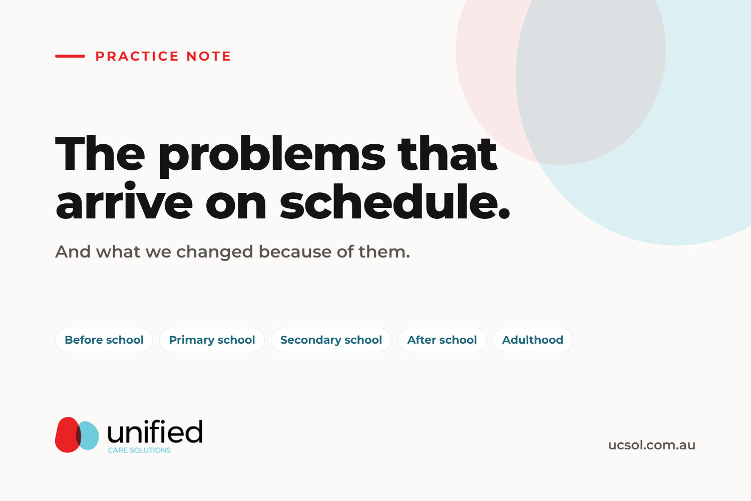 The problems that arrive on schedule, and what we changed because of them