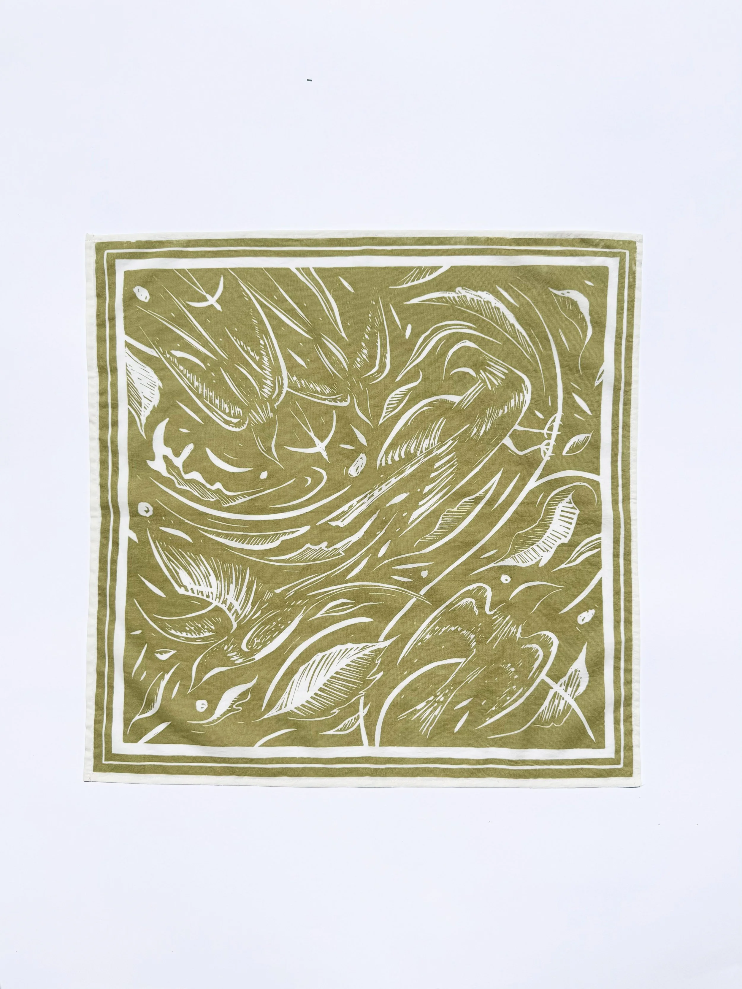 Wild Flight Scarf - Olive