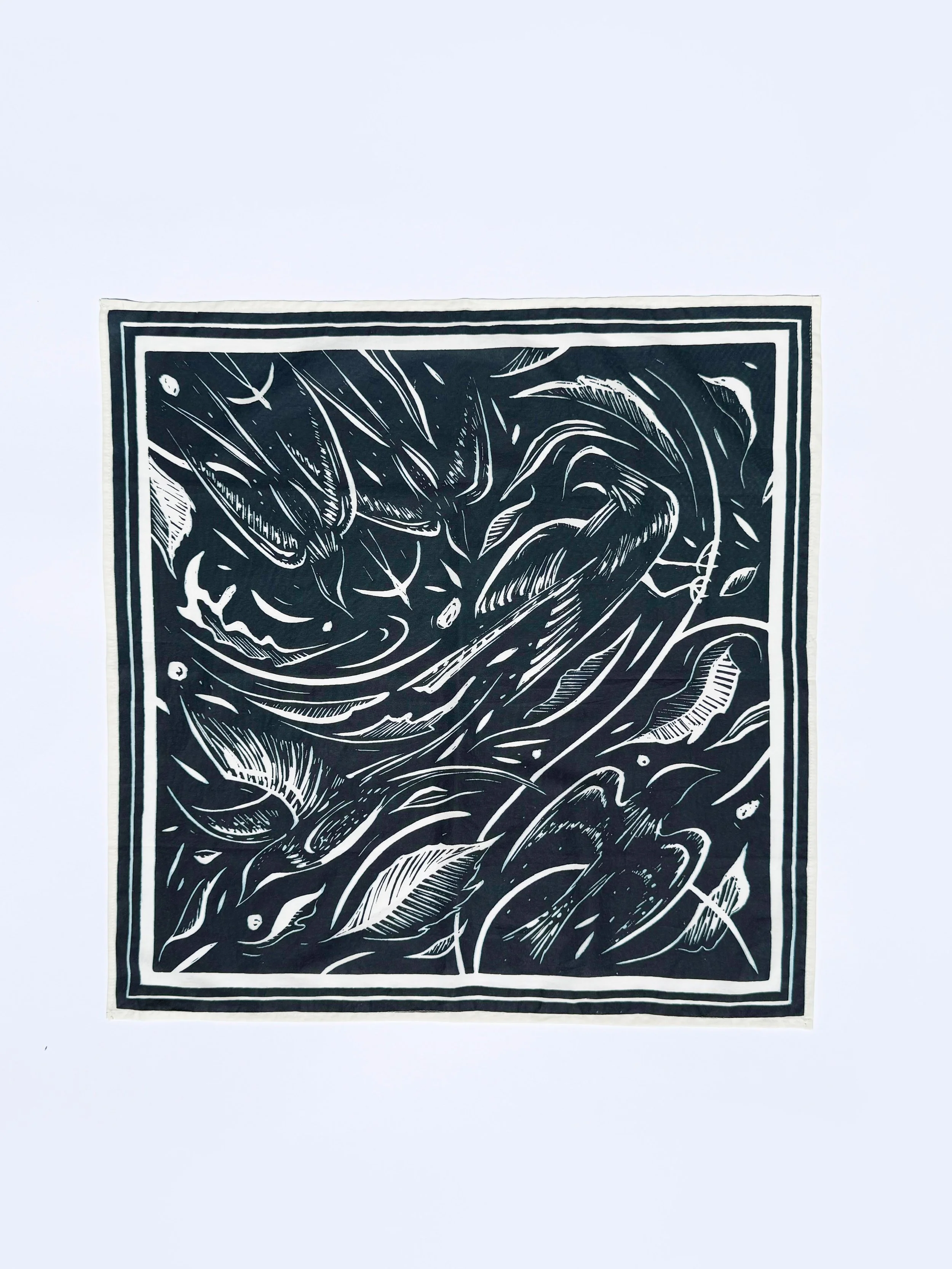 Wild Flight Scarf - Indigo