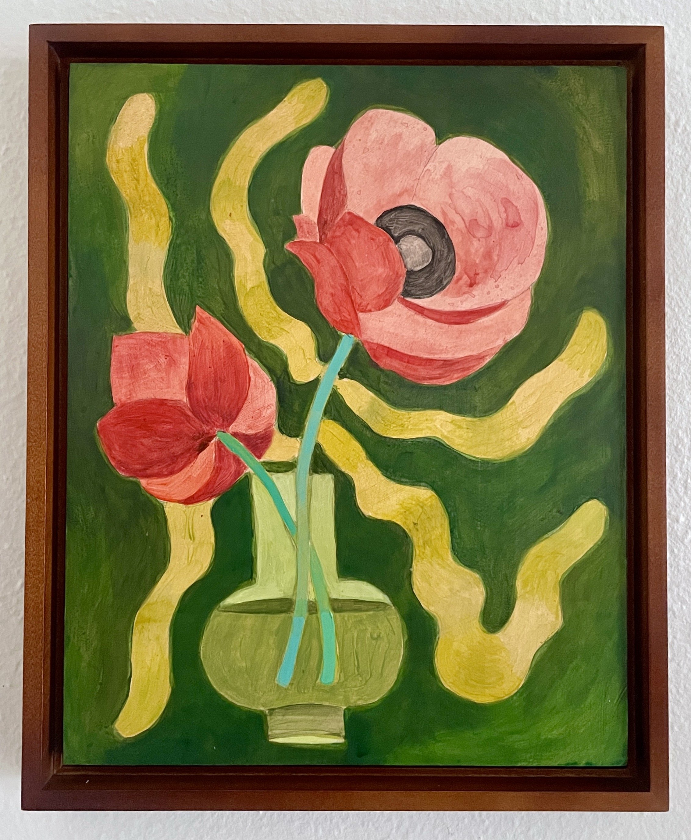Poppies on Green