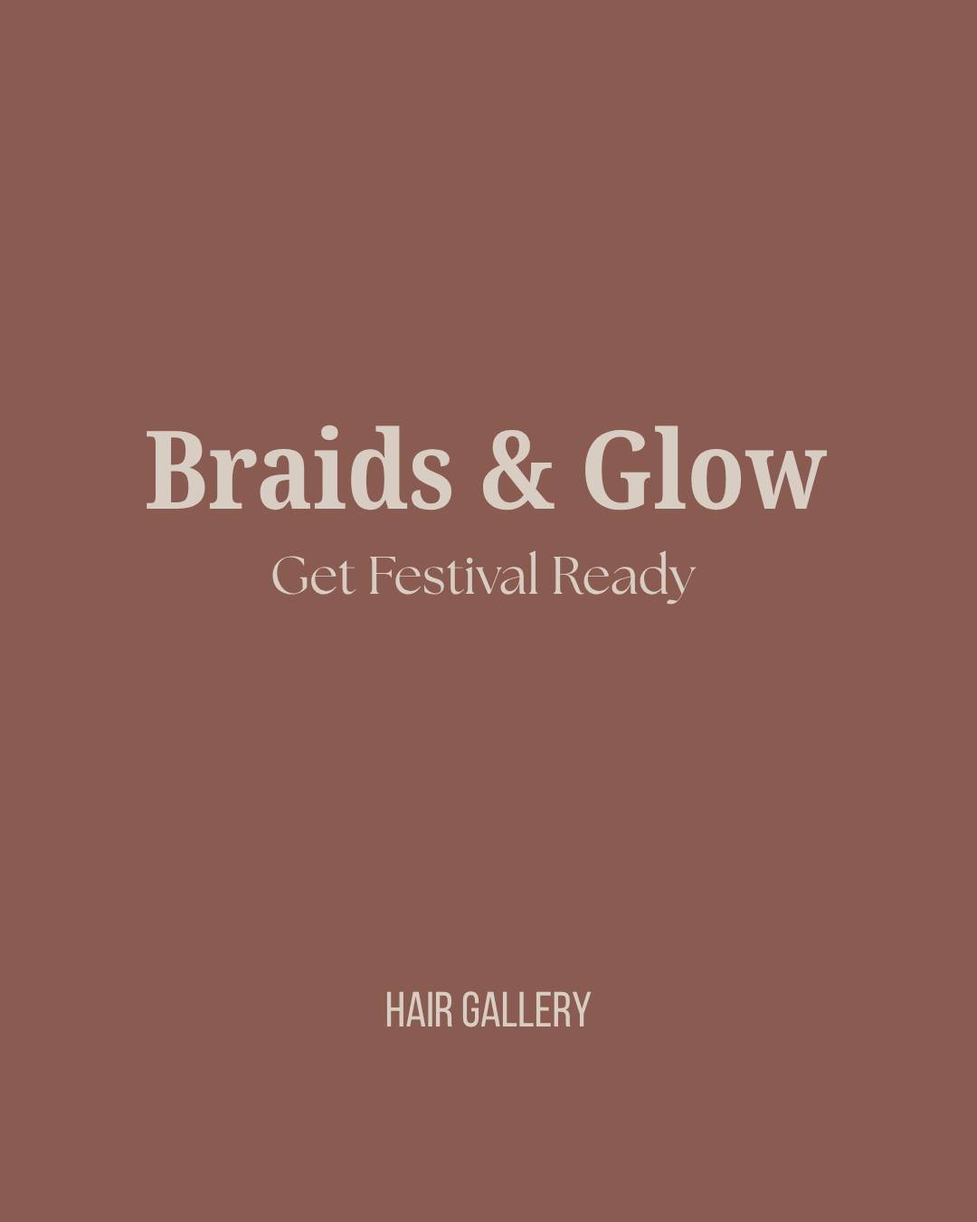 Your festival look starts with your hair ✨🎪

Festival hair deal:
&bull; Braids &amp; half updo&rsquo;s
&bull; &euro;35,-
&bull; Quick festival glow-up 💫

Upgrade your look with glitter, beads or extra hair ✨

Book your spot now 🤍

Geldig t/m Septe