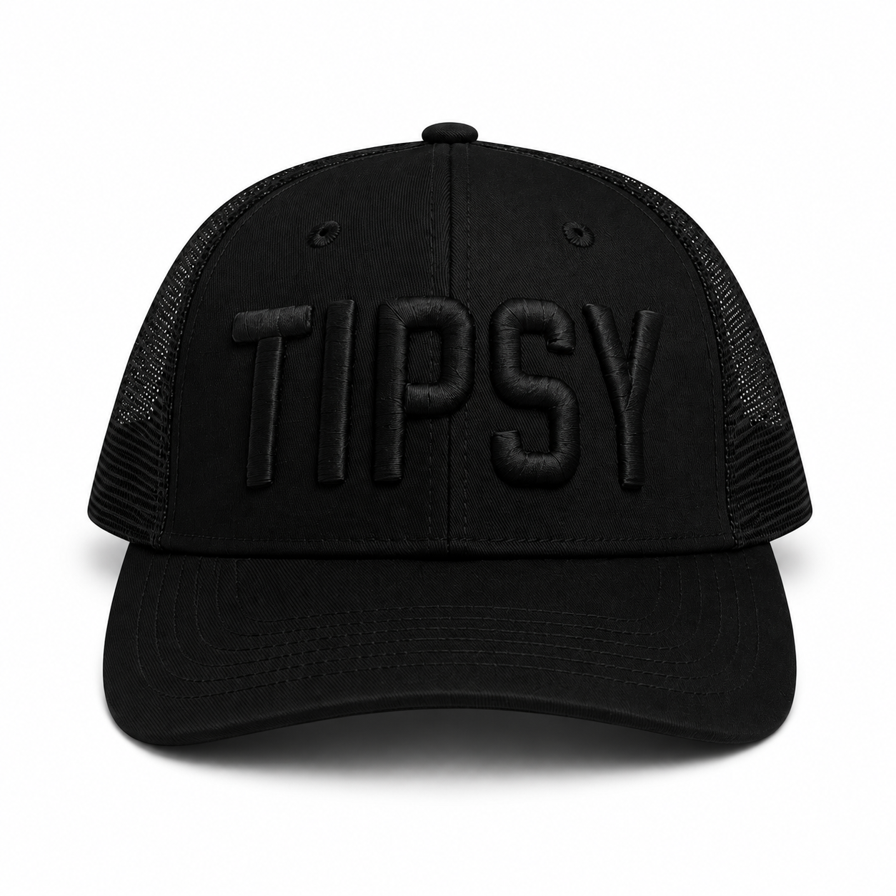 Tipsy Hat Monochromatic Black