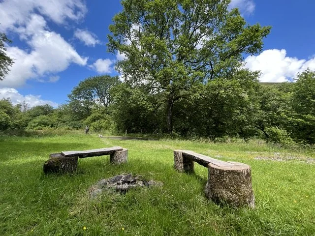 The firepit on the green lane pitch