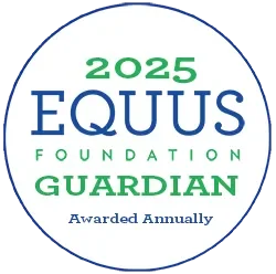 2025 EQUUS Foundation Guardian award logo.